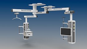 Wand- und Deckenversorgungseinheiten von Merivaara