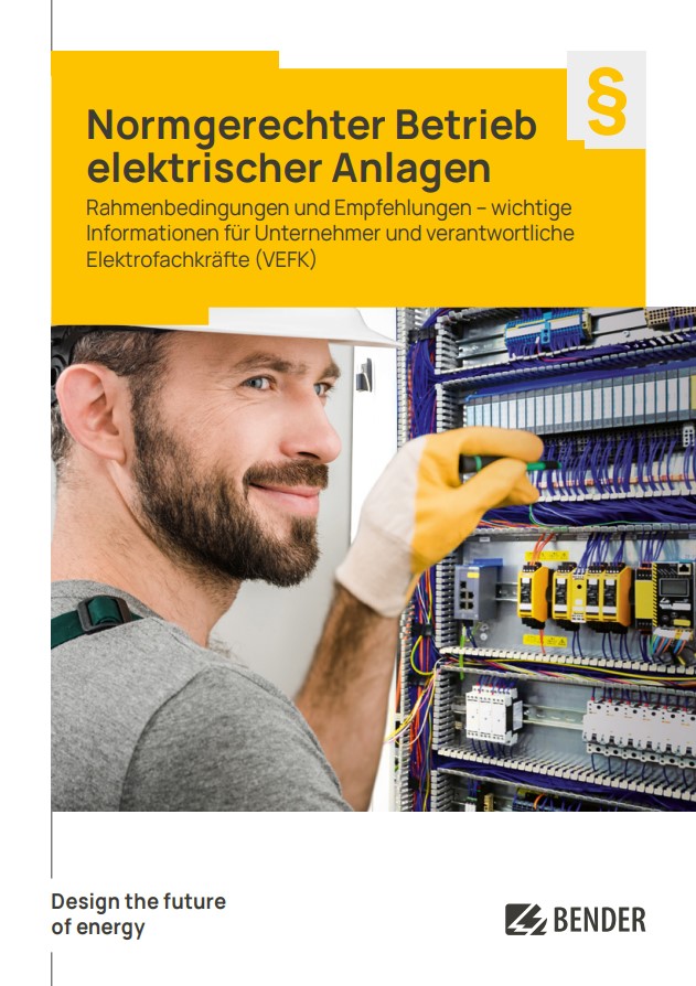 Vorschau der Broschüre zum normgerechten Betrieb elektrischer Anlagen