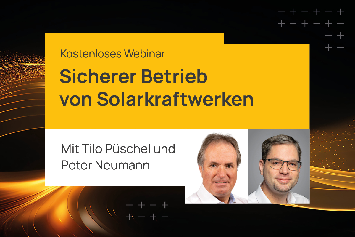 Bender-Webinar: Sicherer Betrieb von Solarkraftwerken