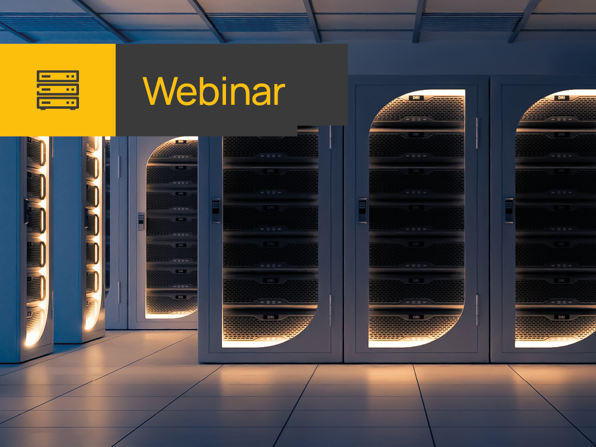 Blick in ein modernes Rechenzentrum